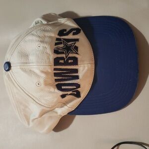 Vintage Dallas Cowboy snapback hat leather